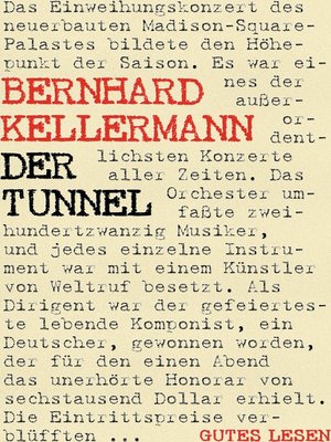 cover image of Der Tunnel